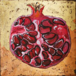 Pomegranate and Gold leaf